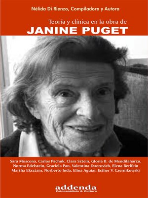 cover image of Teoría y clínica en la obra de Janine Puget